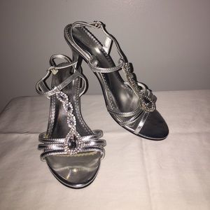 Michaelangelo Silver w/studs Bridal shoes